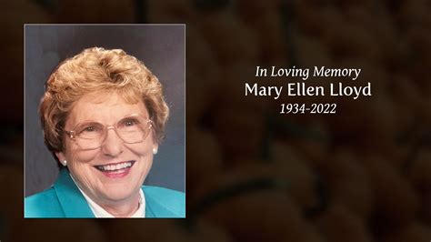 Mary Ellen Lloyd Tribute Video