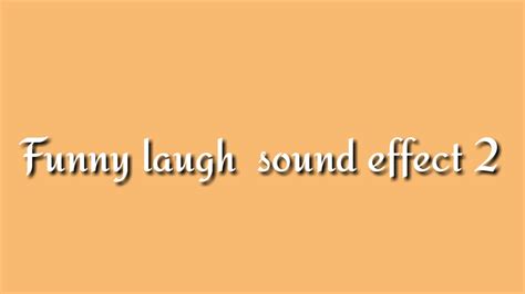 Funny Laugh Sound Effect 2 No Copyright Free To Use Youtube