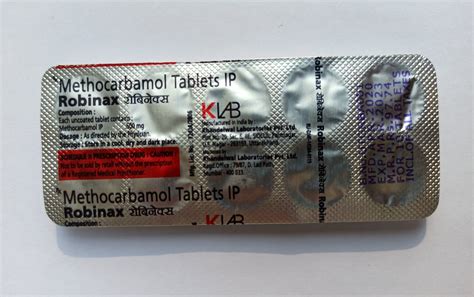 Robinax 500 Mg Methocarbamol Tablets Ip Rs 90 Pack S A Enterprises