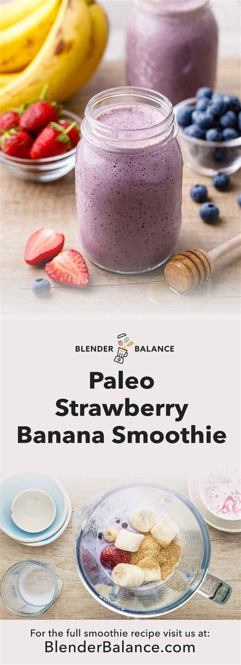 Simple Strawberry Banana Paleo Smoothie Dairy Free Deliciousness Recipe With Images