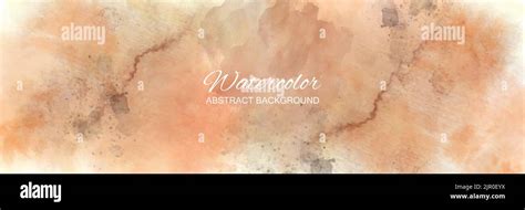 Abstract Colorful Watercolor Horizontal Texture Rectangle Background