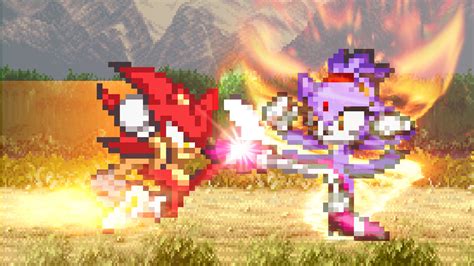 Fire Sonic Vs Blaze By Chaoticprince7 On Deviantart