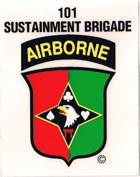 101st Airborne Division Sustainment Brigade Decal North Bay Listings