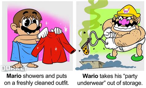 Mario Vs Wario Going To A Party
