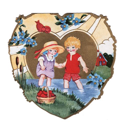 Vintage Valentine Cute Kids The Graphics Fairy