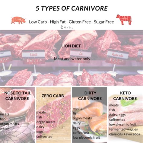 5 Types Of Carnivore Diet ~ Aneta Dang Wellness