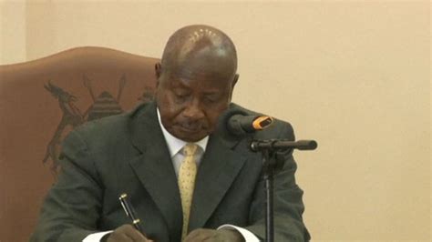 Ugandan President Yoweri Museveni Signs Anti Gay Bill Bbc News