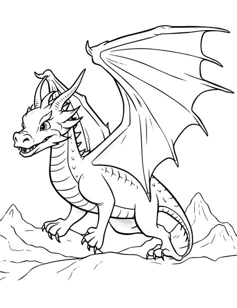 Dragon Coloring Pages Free Printable Sheets