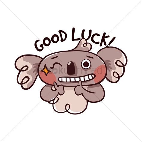 Translation of goodbye and good luck in russian. Cartoon koala bear wishing good luck Vector Image ...