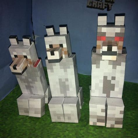 Papercraft Wolf Creeper Wolves Creeper Dog Creeper Creepers