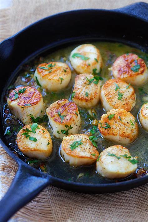 Garlic Scallops Easy Delicious Recipes