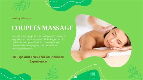 Couples Massage Tips And Tricks For An Intimate Experience