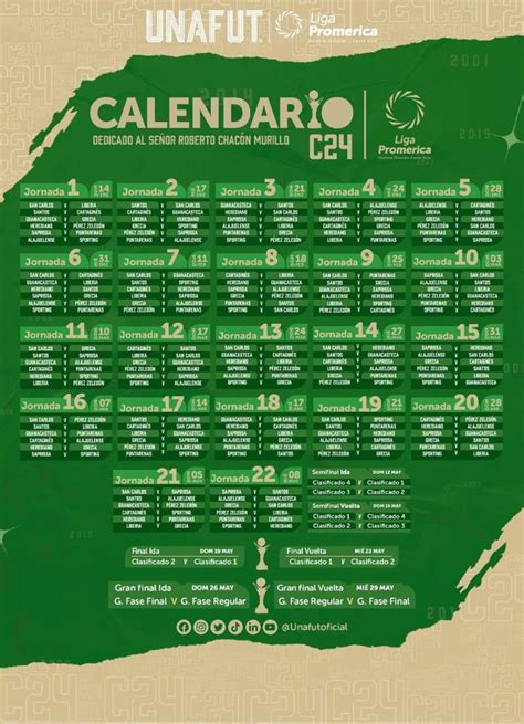 Calendario Y Dedicado Del Clausura 2024 De Liga Promerica Onda Tica