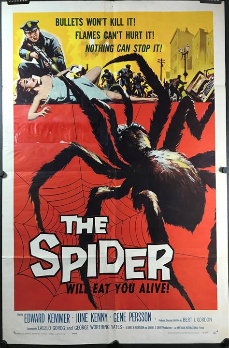 The Spider Original Vintage Horrorsci Fi Movie Poster Original