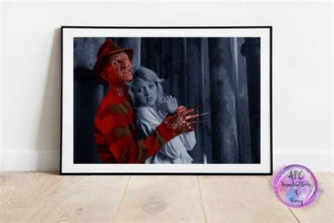 Freddy Krueger Elm Street Horror A4 A3 Framed Print Etsy
