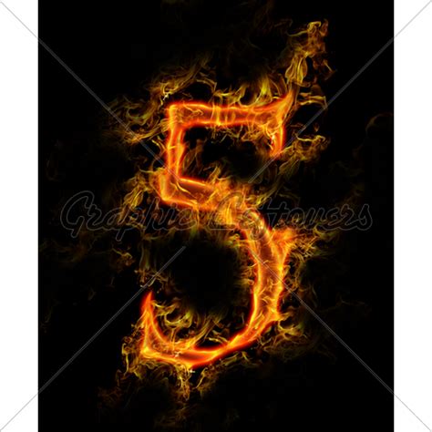 Fire Number 5 · Gl Stock Images