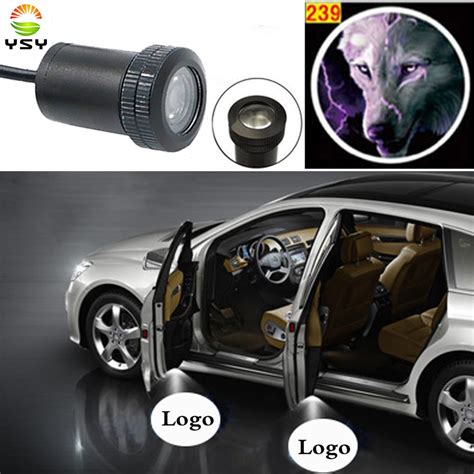 Ysy Led Car Door Lamp Welcome Logo Projection Light Ghost Shadow Light