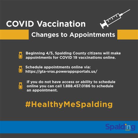 Maybe you would like to learn more about one of these? Changes to COVID 19 Vaccination Appointments | Spalding County, GA