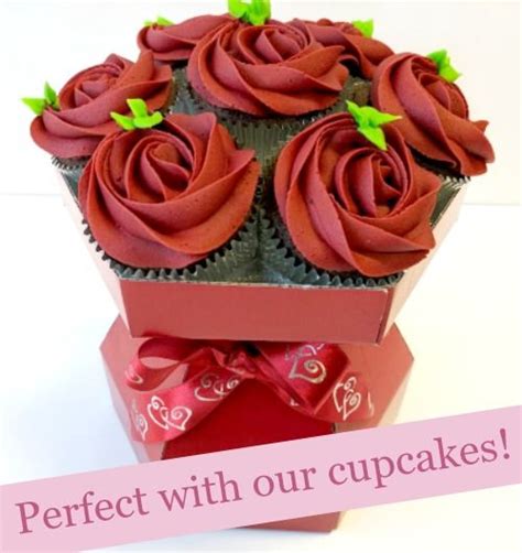 These Cupcake Bouquet Boxes Hold 7 Cupcakes And Come In A Variety Of