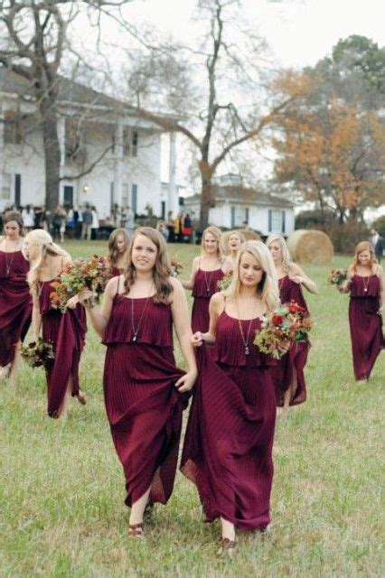 20 Stunning Marsala Bridesmaid Dress Ideas For Fall Weddings Crazyforus