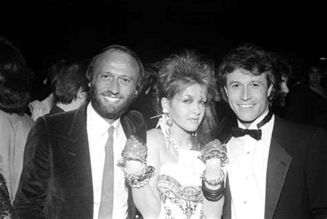 His family convinced him to seek treatment for his drug addiction; Cyndi Lauper and the Bee Gees | Andy gibb, Bee gees, Barry ...