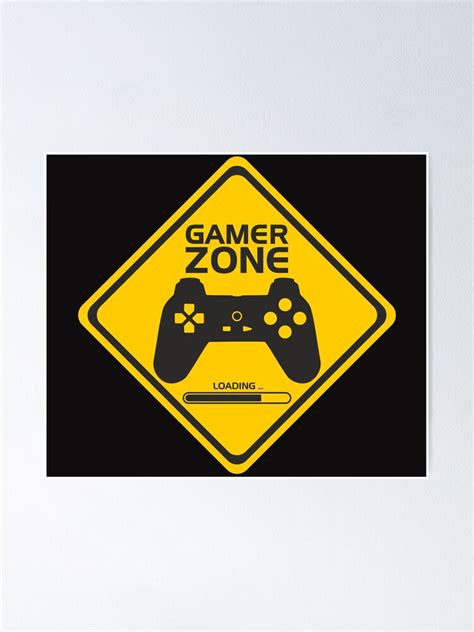 Gamer Zone Poster For Sale By Dechap Redbubble