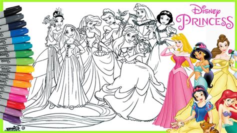 Disney memiliki berberapa kisah princess yang sangat populer. Sketsa Gambar Princess Disney