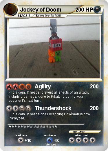 Pokémon Jockey Of Doom Agility My Pokemon Card