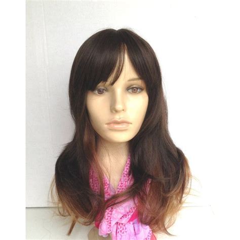 All available colors (including black and dark brown) 2. Skin-Top Wig Ombre Long Wavy Layered Dark brown/chocolate ...