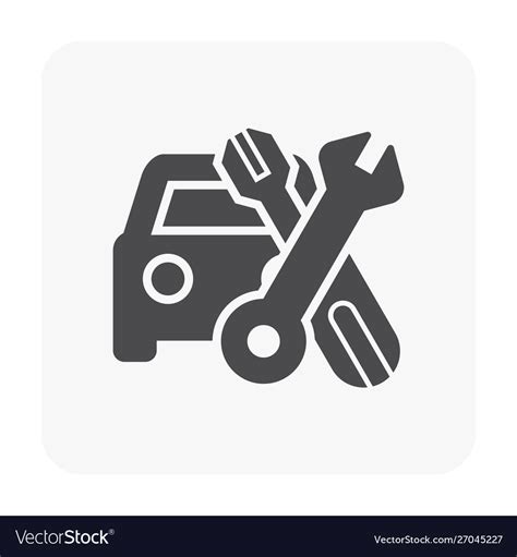 Car Maintenance Icon Royalty Free Vector Image