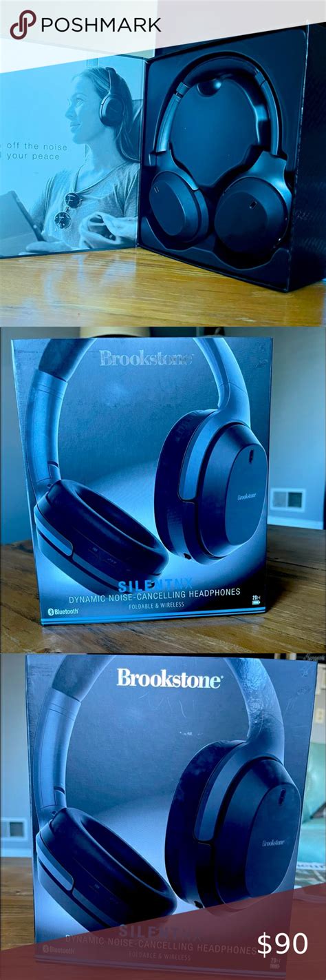 New Brookstone Silent Nx Wireless Noise Cancelling Headphones In 2022