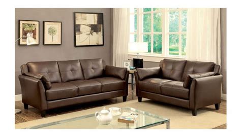 Myra Brown Leather Sofa Collection