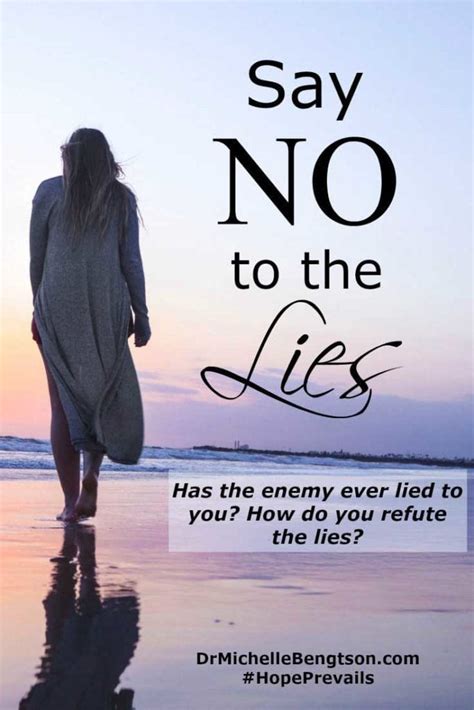 Say No To The Lies Dr Michelle Bengtson