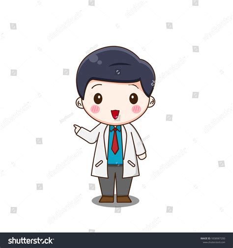 Cute Doctor Vector Illustration Chibi Character Stock Vector Royalty