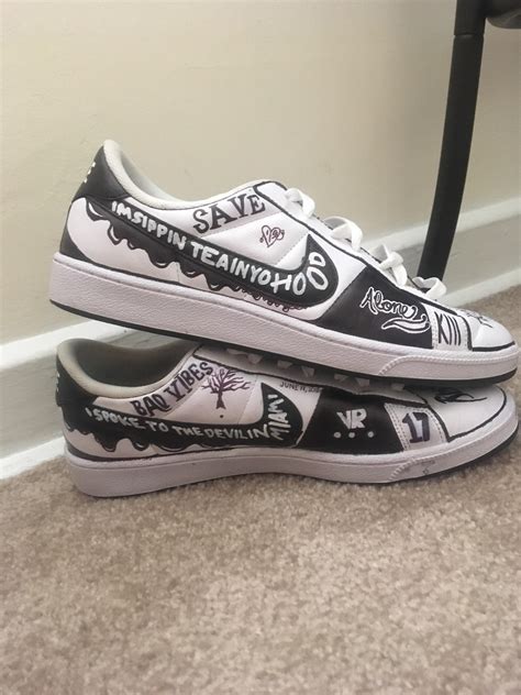 More Angles Of The Shoes I Customized R Xxxtentacion