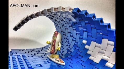 Lego Moc Wave Tutorial Surfing Youtube