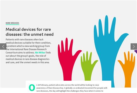 Medical Devices For Rare Diseases The Unmet Need Medical Technology