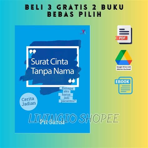 Jual Buku Novel Surat Cinta Tanpa Nama Pit Sansi Bahasa Indonesia
