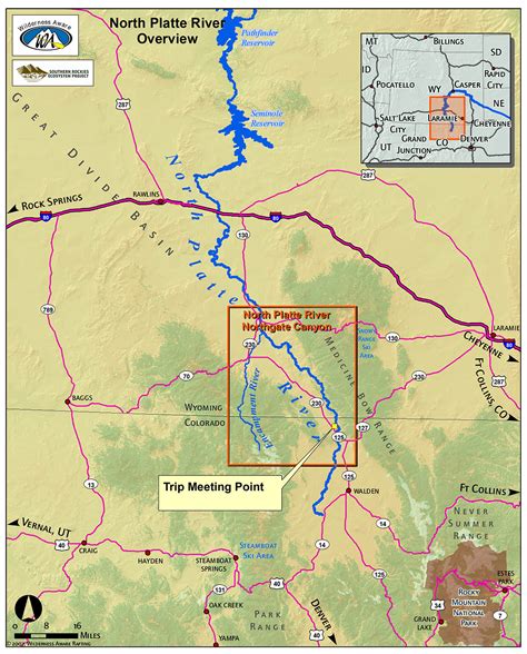 North Platte River Rafting Maps Wilderness Aware Rafting Rafting