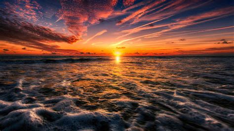 Sunset Over The Ocean Image Abyss