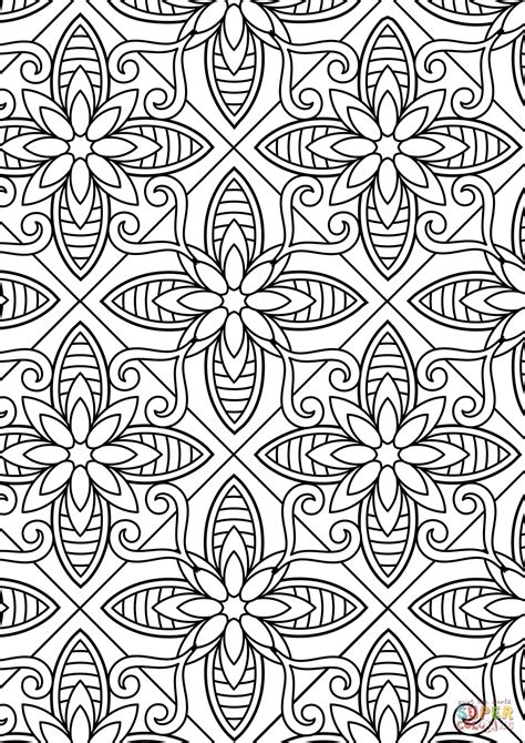Pattern Coloring Pages Printable
