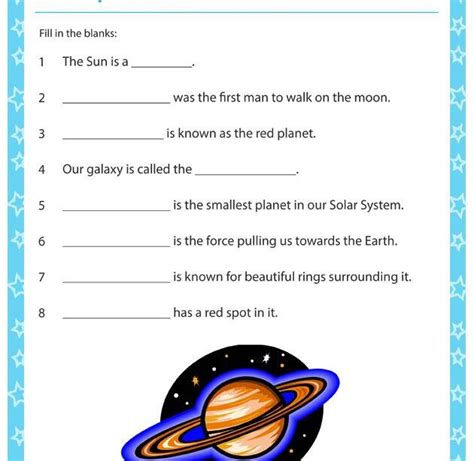 Solar System Worksheets 3rd Grade Kidsworksheetfun