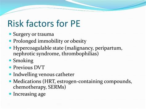 Ppt Pulmonary Embolism Powerpoint Presentation Id6594617