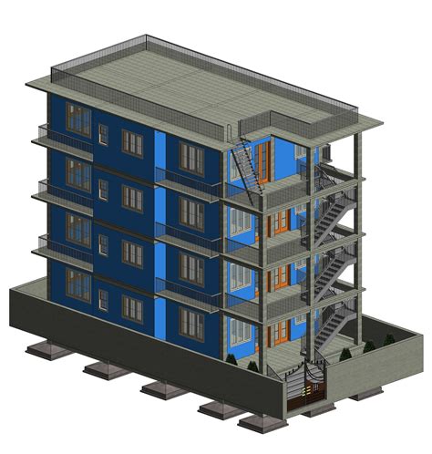 Storey Apartments Building Cad Files Dwg Files Plans And Details