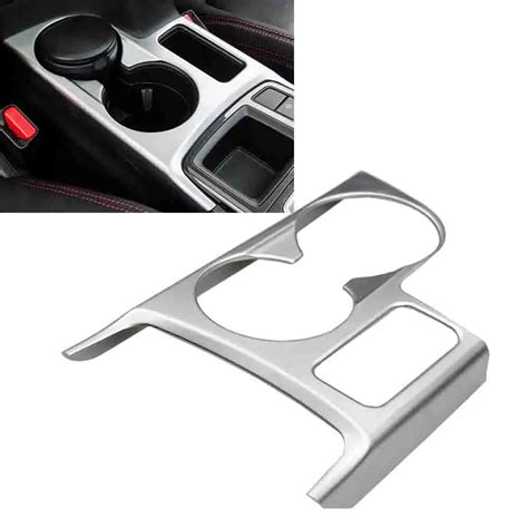 Car Styling Interior Abs Chrome Cup Holder Trim Cover Frame Garnish