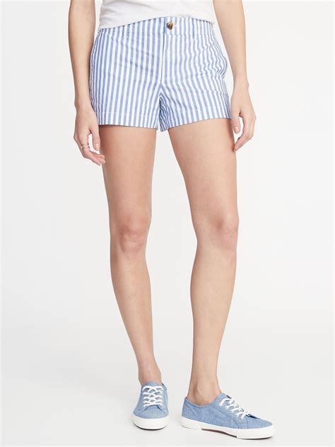 Mid Rise Twill Everyday Shorts For Women 3 12 Inch Inseam Old Navy