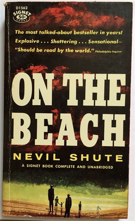 Vintage Pb On The Beach Nevil Shute Signet D1562 1958 1st Paperback