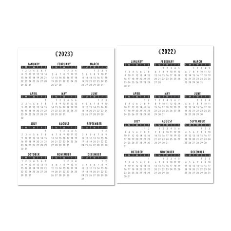 2022 2023 Year At A Glance Calendar With Lamination Citygirl Planners