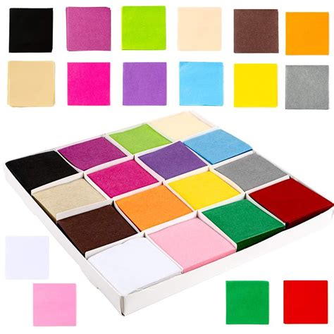 Exquiss 6400 Sheets Tissue Paper Squares 22 Inch Bulk 16 Colors For