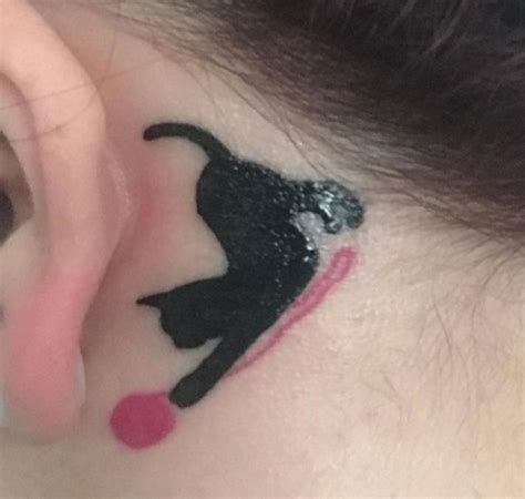 18 Best Cat Tattoos Behind Ear The Paws